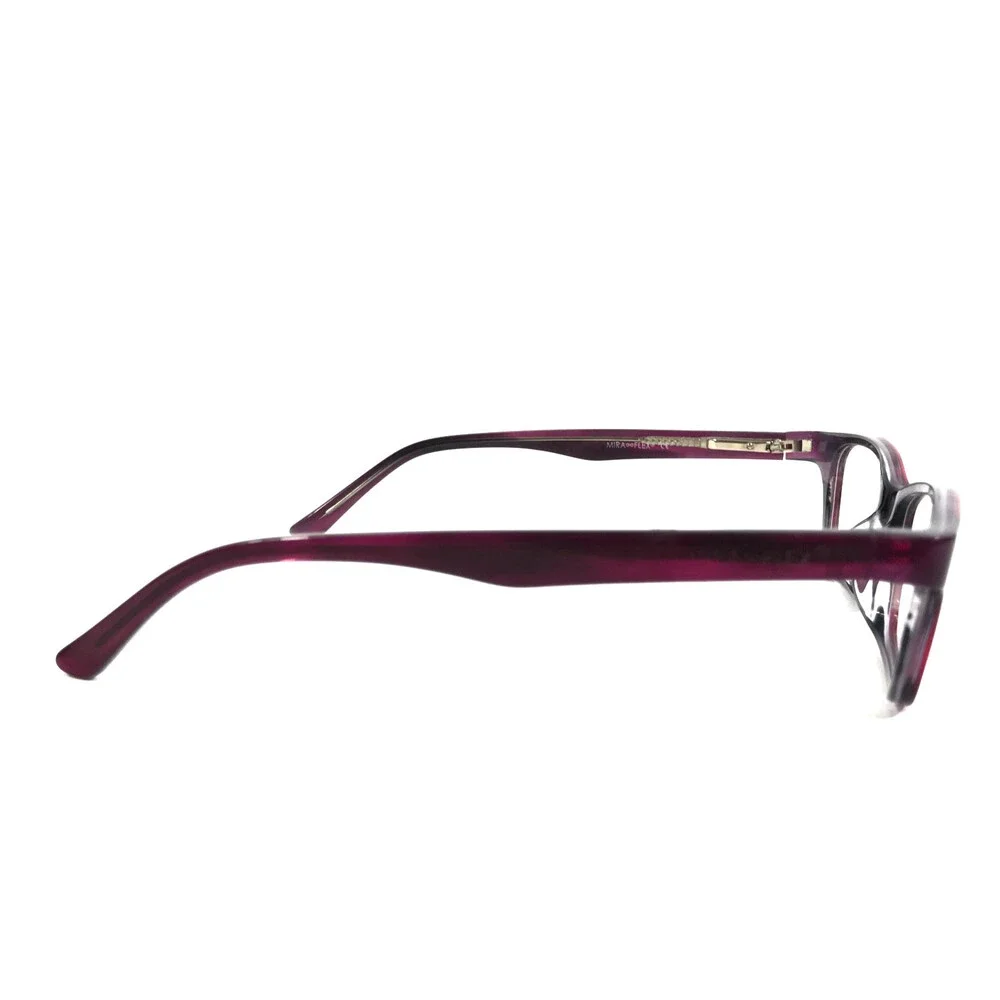 Miraflex Kids Eyeglasses Frame YAMI C.5 Purple Gray Rectangle Full Rim 47-17-130